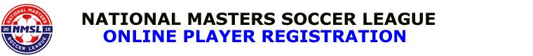 National Masters Soccer League banner